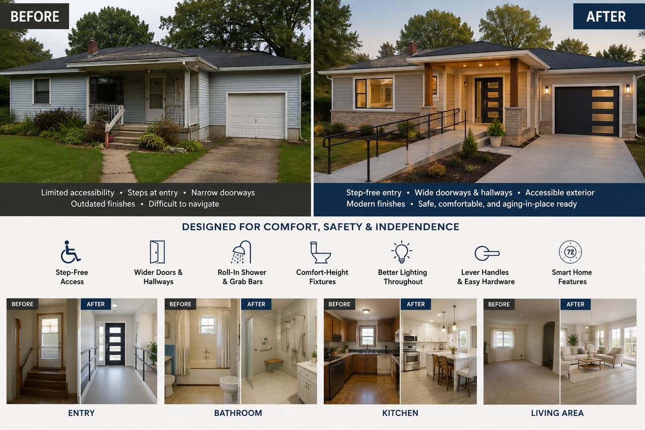 ADA Accessible Senior Living Remodel – A2Z Rebuilders