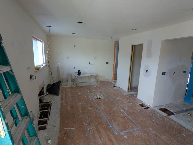 Full Kitchen Demo — In progress, electrical & plumbing rough-in