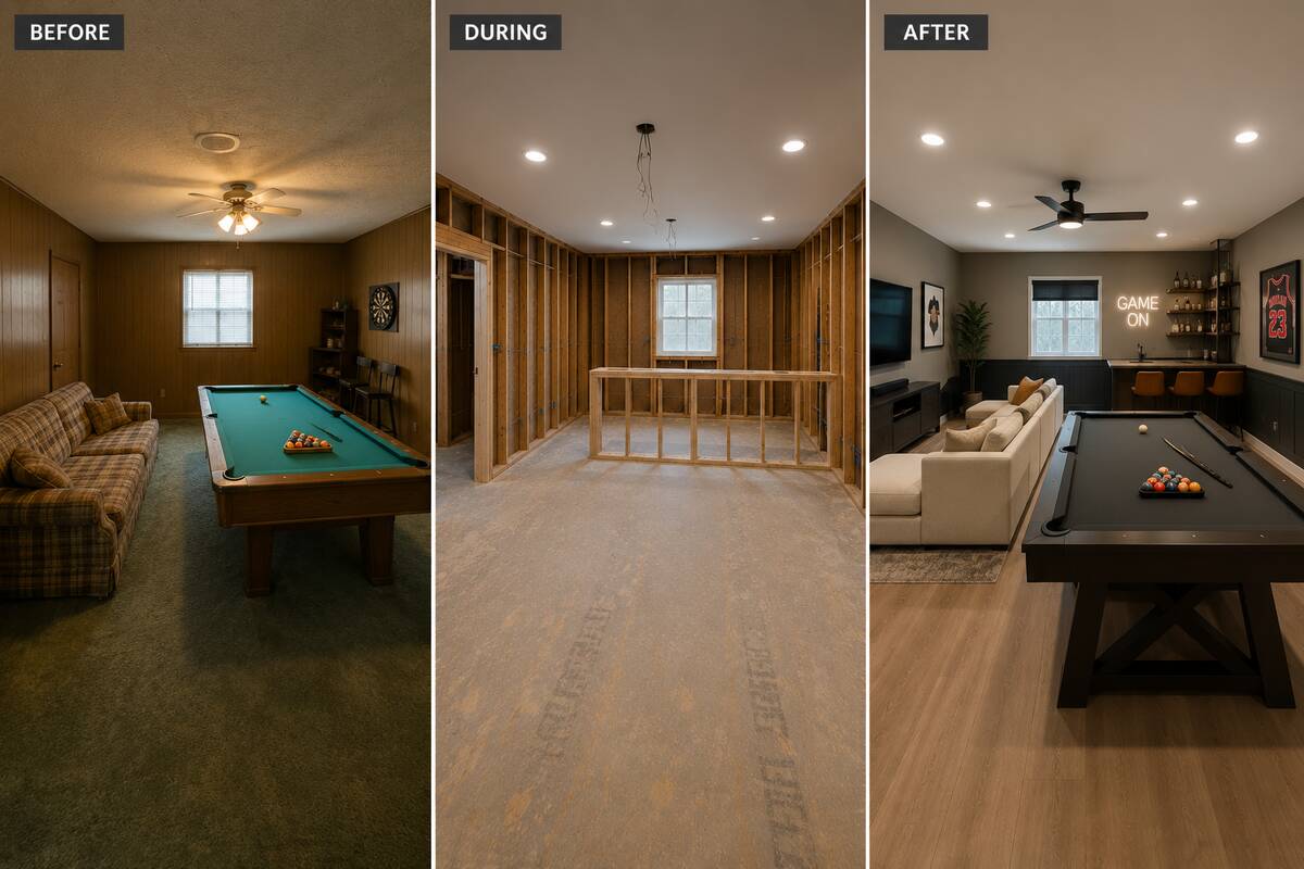 Game Room Renovation – A2Z Rebuilders