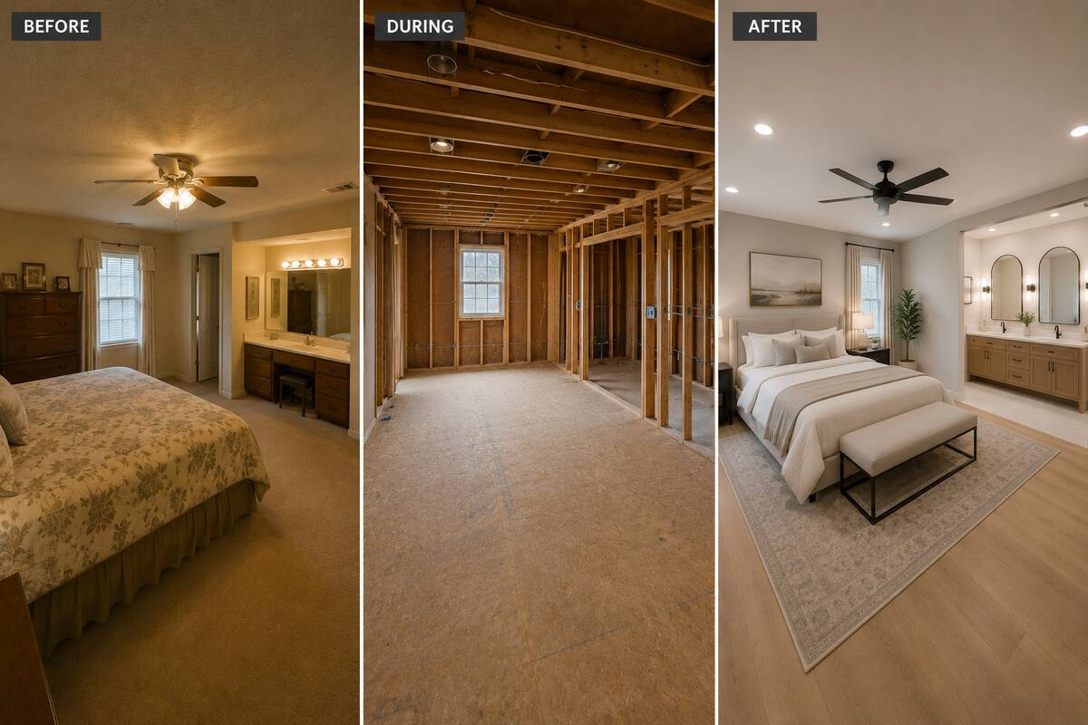 Master Suite Remodel – A2Z Rebuilders